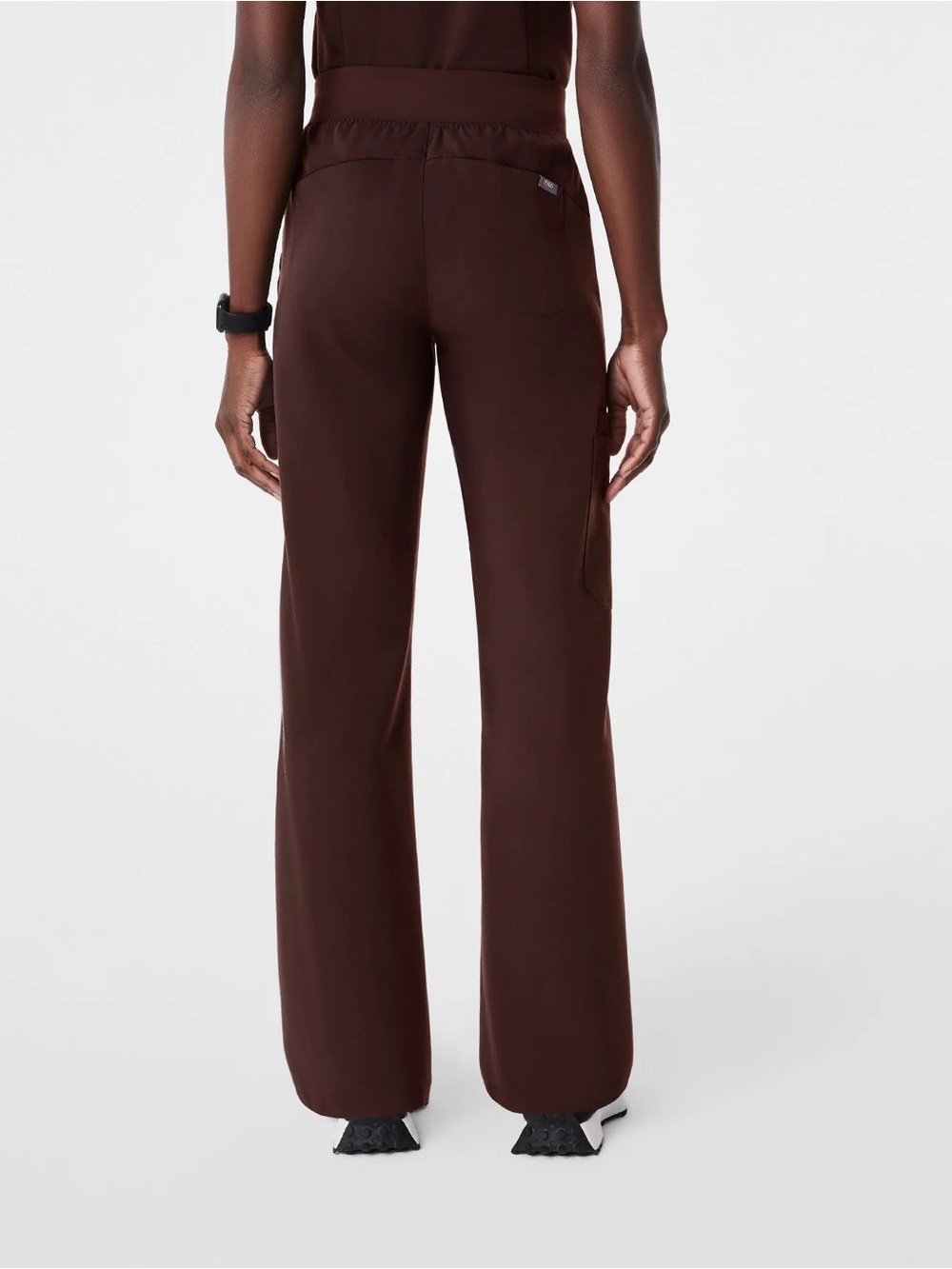 FIGS ESPRESSO Isabel High-Rise Wide-Leg Scrub Pant Women Size Small Regular NEW - Picture 5 of 11